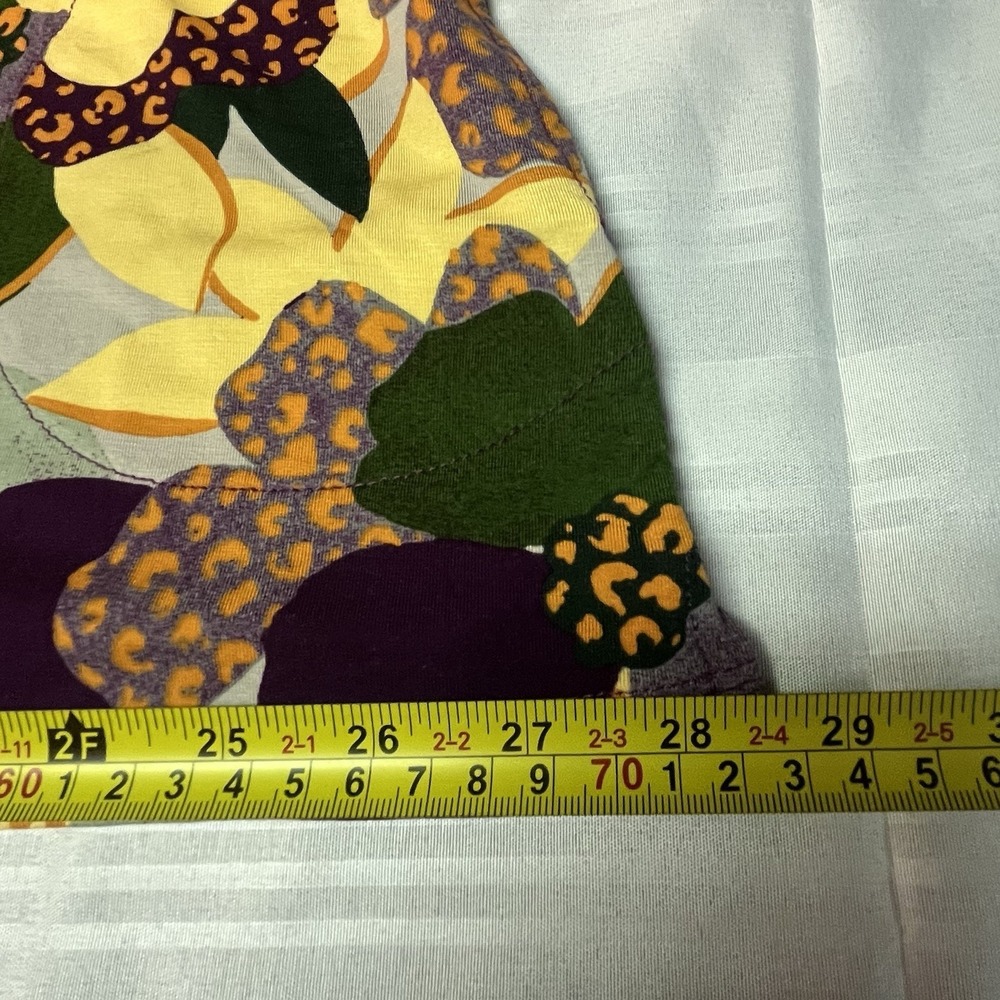 LOGO Lori Goldstein 1X Mixed Media Tunic Top Funky Flowy Bold Feminine Pockets - Picture 12 of 16